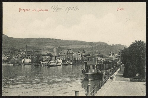 Bregenz am Bodensee Hafen : [Postkarte ...]