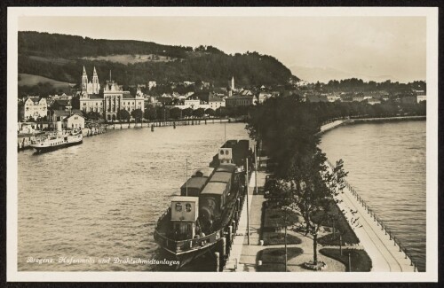 Bregenz. Hafenmolo und Drahtschmidtanlage