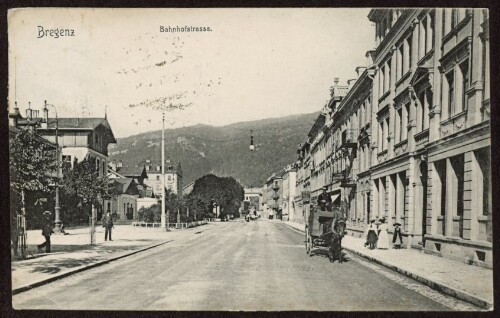 Bregenz : Bahnhofstrasse : [Korrespondenz-Karte ...]