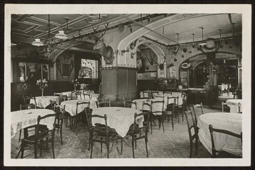 [Bregenz] : [Hotel Bahnhof mit sehenswerter Altdeutscher Weinstube Bregenz a. B. ...]