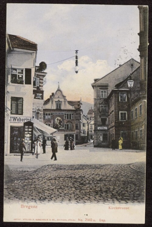 Bregenz : Kirchstrasse : [Correspondenz-Karte ...]