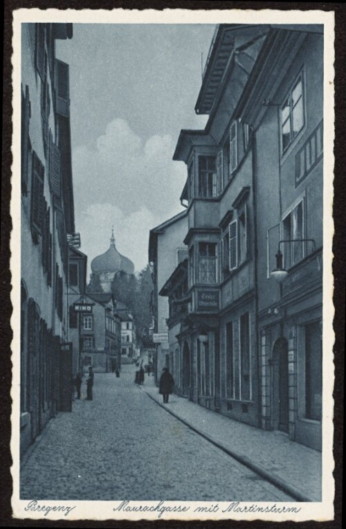 Bregenz Maurachgasse mit Martinsturm