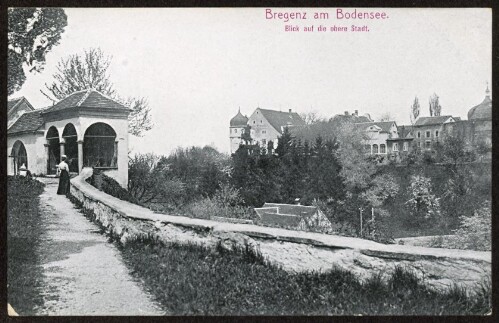 Bregenz am Bodensee : Blick auf die obere Stadt