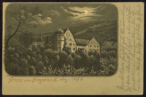 Gruss aus Bregenz : [Correspondenz-Karte An ... in ...]