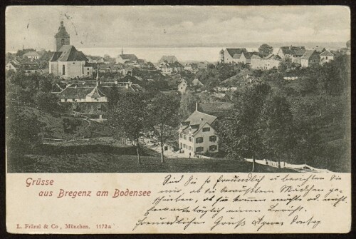 Grüsse aus Bregenz am Bodensee : [Correspondenz-Karte ...]