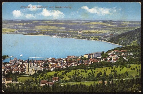 Bregenz am Bodensee mit Gebhardsberg