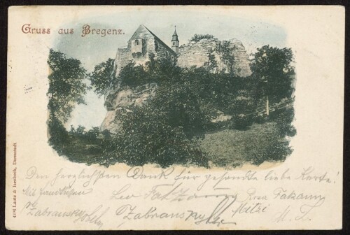 Gruss aus Bregenz : [Correspondenzkarte ...]