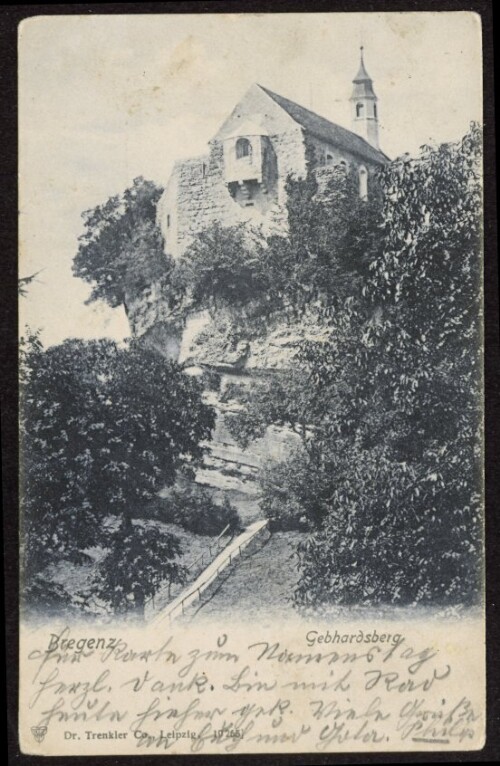 Bregenz : Gebhardsberg : [Correspondenz-Karte ...]