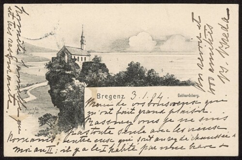 Bregenz : Gebhardsberg : [Correspondenz-Karte ...]