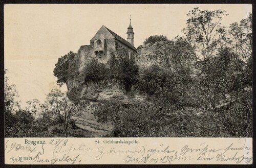 Bregenz : St. Gebhardskapelle : [Correspondenz-Karte ...]