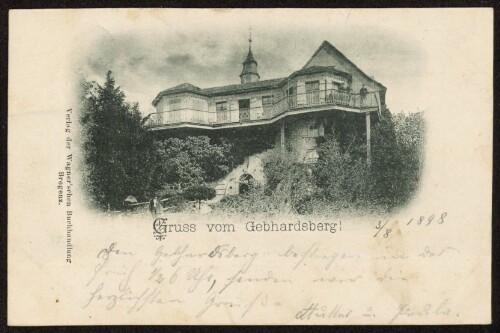 [Bregenz] Gruss vom Gebhardsberg : [Correspondenz-Karte ...]