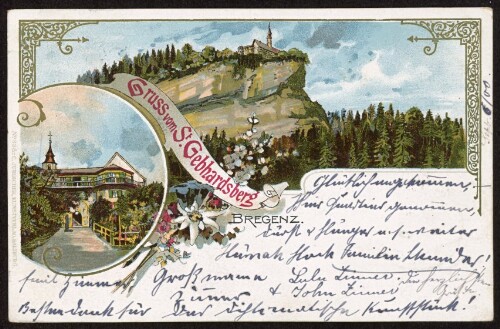 Gruss vom St. Gebhardsberg : Bregenz : [Correspondenz-Karte ...]