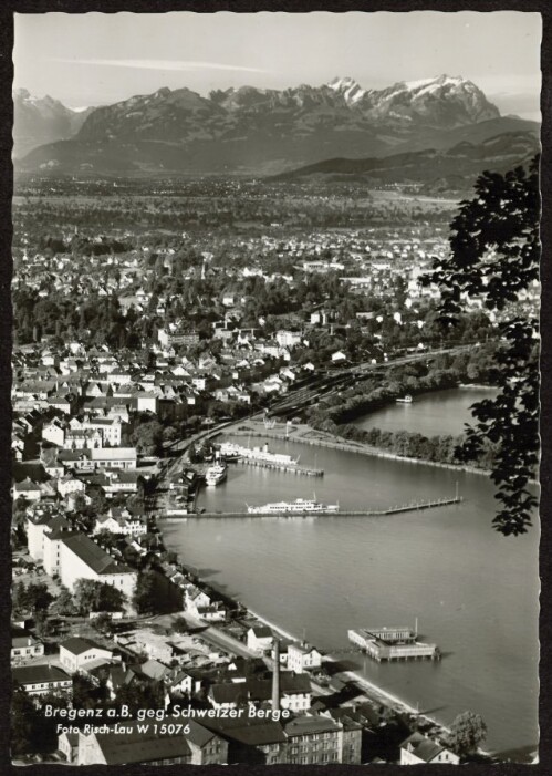 Bregenz a. B. geg. Schweizer Berge