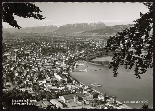 Bregenz a. B. geg. Schweizer Berge