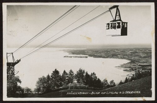 [Bregenz] Pfänderbahn - Blick auf Lindau u. d. Bodensee