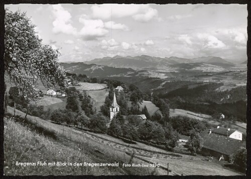 Bregenz: Fluh mit Blick in den Bregenzerwald