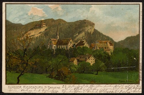 Kloster Riedenburg b. Bregenz : [Correspondenz-Karte ...]