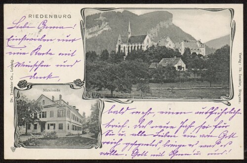 [Bregenz] Riedenburg : Miralonda : [Correspondenz-Karte ...]