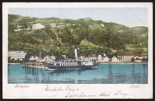 Bregenz : Hafen : [Correspondenz-Karte ...]