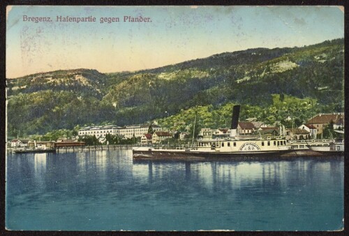 Bregenz. Hafenpartie gegen Pfander