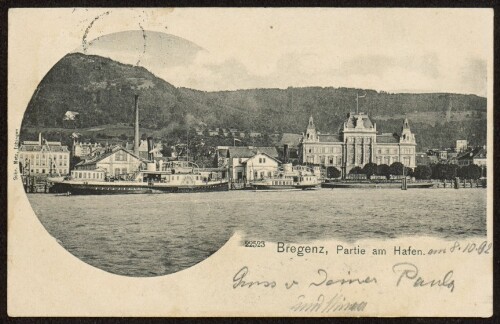 Bregenz, Partie am Hafen : [Correspondenz-Karte ...]