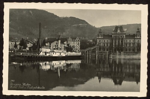 Bregenz, Hafen : Hotel Post u. Postgebäude