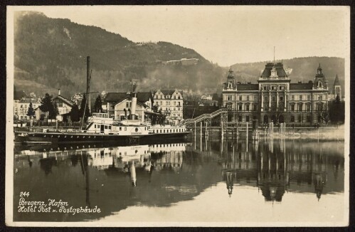 Bregenz, Hafen : Hotel Post u. Postgebäude