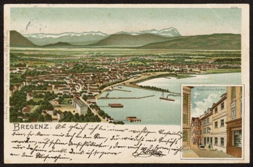 Bregenz : Restauration z. Hirschen : [Correspondenz-Karte ...]