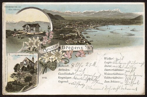 Gruss aus Bregenz a/B. : Bregenz : ST. Gebhardskapelle ... : [Correspondenz-Karte An ... in ...]