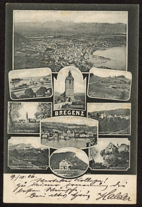 Bregenz : Kloster Mehrerau : Kloster Riedenburg ... : [Postkarte ...]