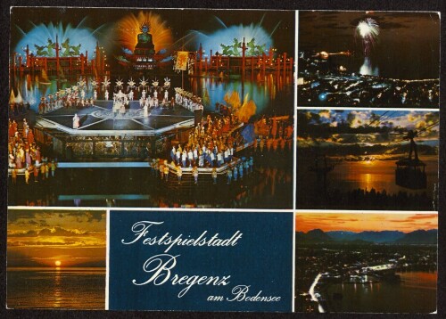 Festspielstadt : Bregenz am Bodensee : [Bregenz Vorarlberg - Austria ...]