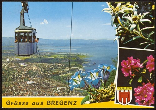 Grüsse aus Bregenz : [Bregenz am Bodensee mit Pfänderbahn Vorarlberg - Austria ...]