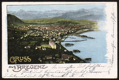 Gruss aus Bregenz : [Correspondenz-Karte An ... in ...]