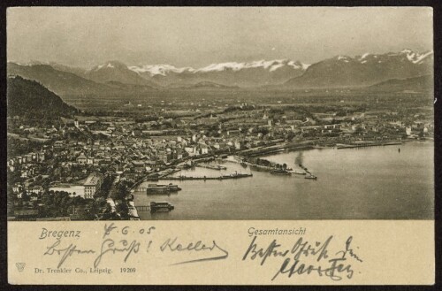 Bregenz : Gesamtansicht : [Carte postale - Postkarte ...]