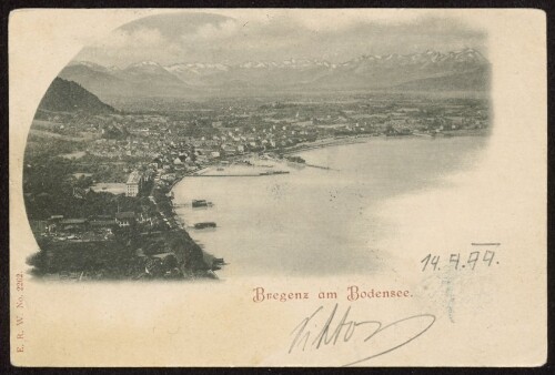 Bregenz am Bodensee : [Correspondenz-Karte ...]
