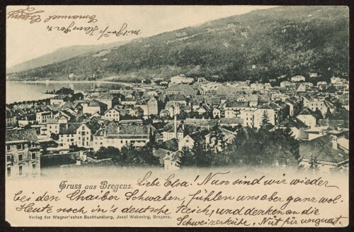 Gruss aus Bregenz : [Correspondenz-Karte ...]