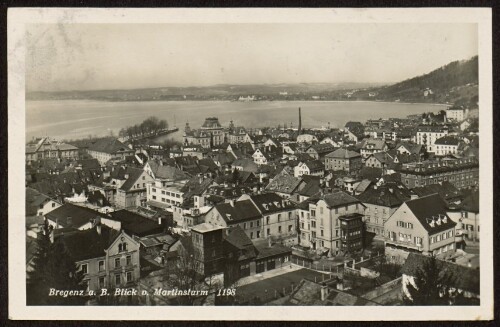 Bregenz a. B. Blick v. Martinsturm