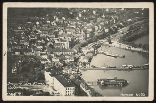 Bregenz vom Flugzeug : Vorarlberg