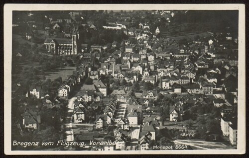 Bregenz vom Flugzeug. Vorarlberg