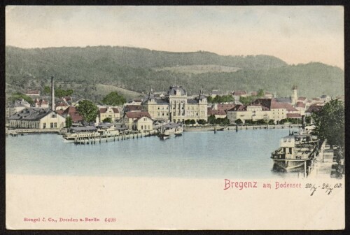 Bregenz am Bodensee : [Postkarte ...]