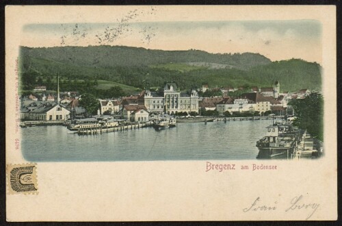 Bregenz am Bodensee : [Postkarte ...]