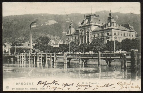 Bregenz : K. K. Postamt : [Correspondenz-Karte ...]