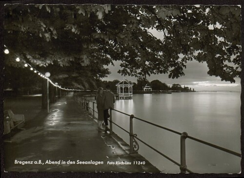 Bregenz a. B., Abend in den Seeanlagen