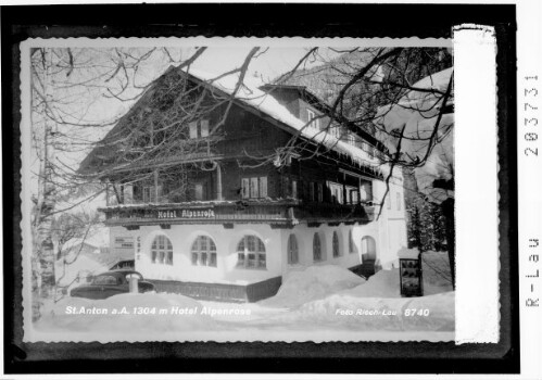 St.Anton am Arlberg 1304 m Hotel Alpenrose