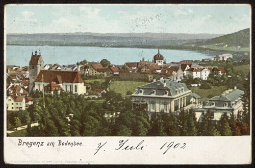 Bregenz am Bodensee : [Correspondenz-Karte An ... in ...]