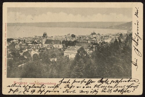 Bregenz vom Gebhardsberg : [Correspondenz-Karte An ... in ...]
