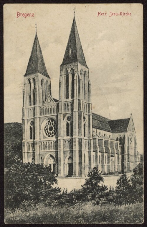 Bregenz : Herz Jesu-Kirche : [Correspondenz-Karte ...]