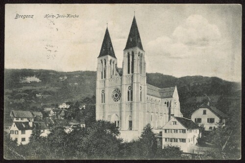 Bregenz : Herz-Jesu-Kirche : [Korrespondenz-Karte ...]