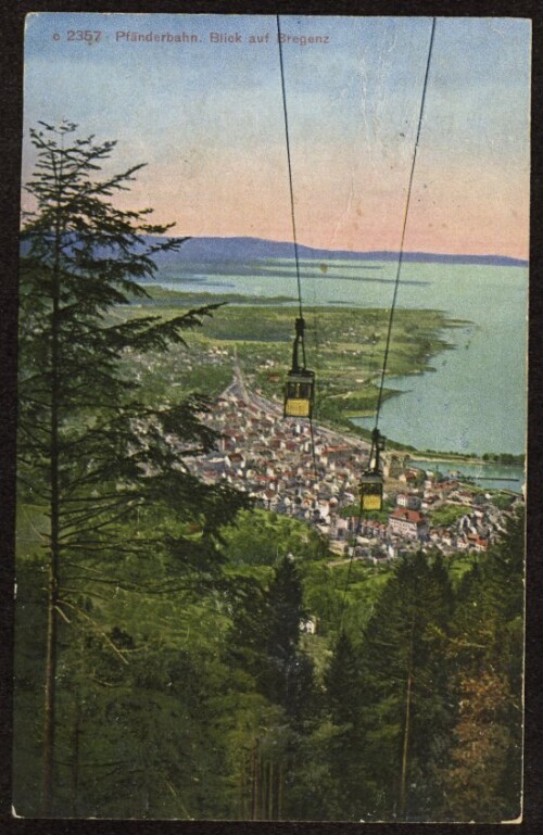 Pfänderbahn Blick auf Bregenz