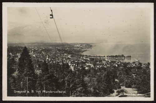 Bregenz a. B. mit Pfänderseilbahn
